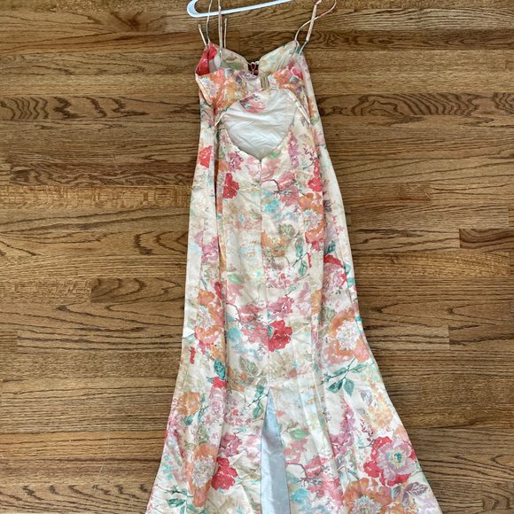 Significant Other Salvador Floral Linen-Blend Midi - Size 4 - Picture 7 of 8